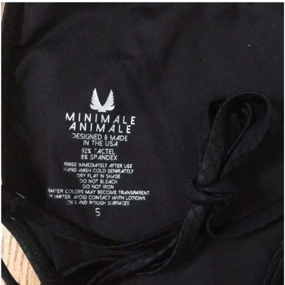 Sexy Minimale Animale 1Pc Snake Print Thong Swimsuit Size Small - Picture 5 of 6